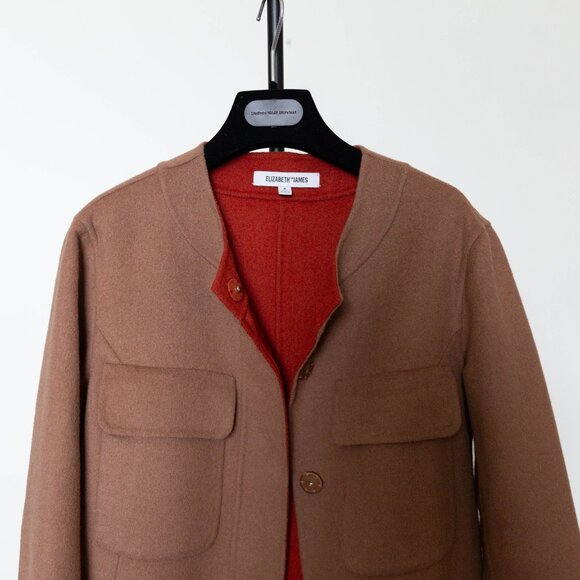 Elizabeth and James Wool Coat Jacket Size 0 - Picture 9 of 13